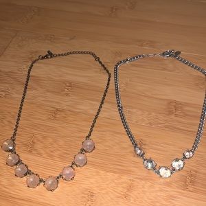 Bundle of two beautiful little rhinestone necklaces